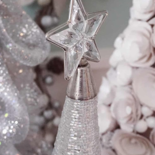 Decorative Christmas tree with star topper.