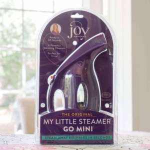 Joy Mini Steamer in its packaging.