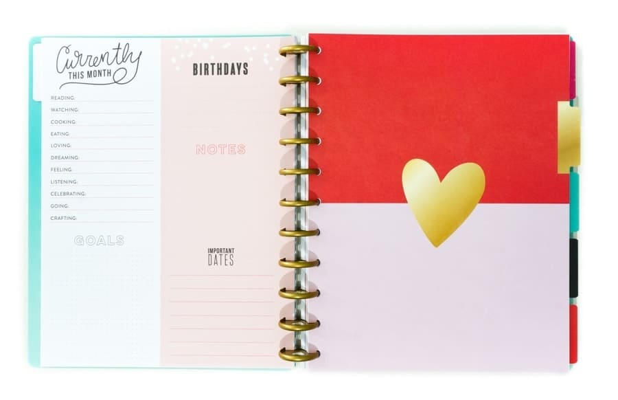 The Happy Planner opened to February