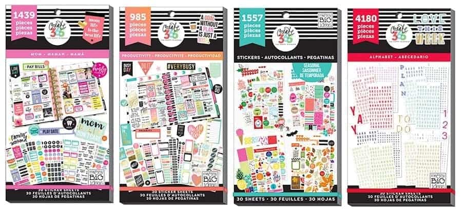 happy planner sticker packs