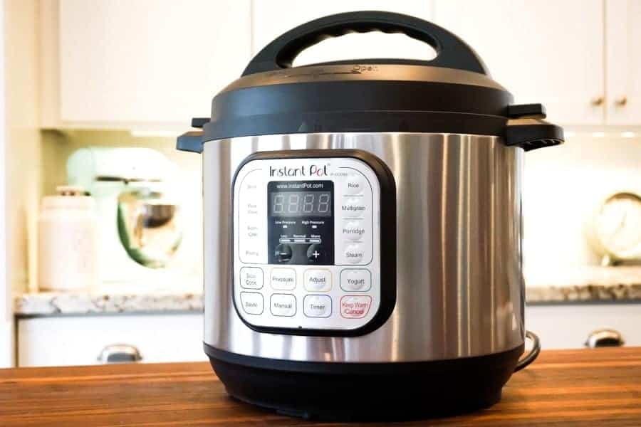 an instant pot sitting on a table