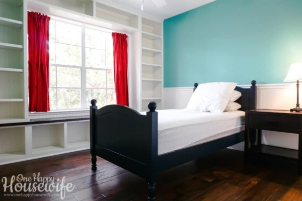 Built-in Bookshelves for a Boys Room