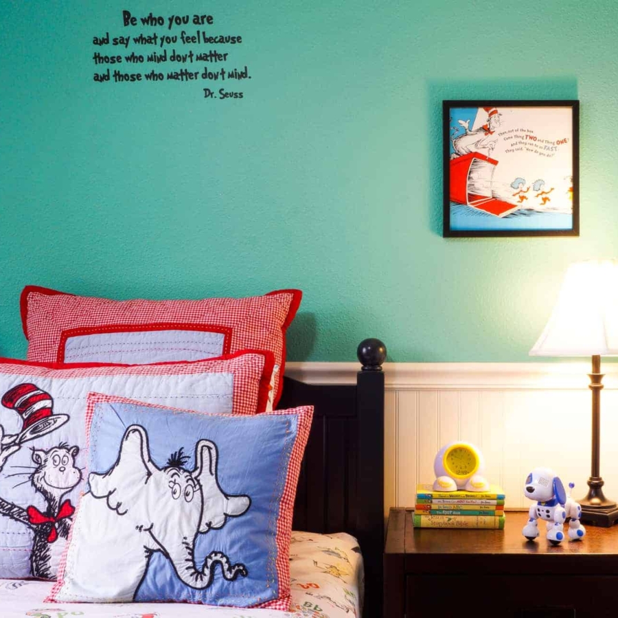 Whimsical Dr. Seuss Bedroom Decor - One Happy Housewife