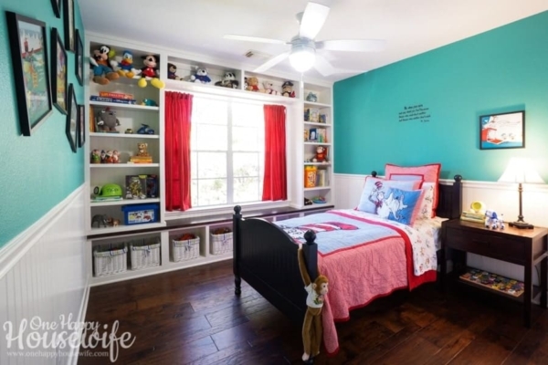 Clean and Organized Boy's Bedroom