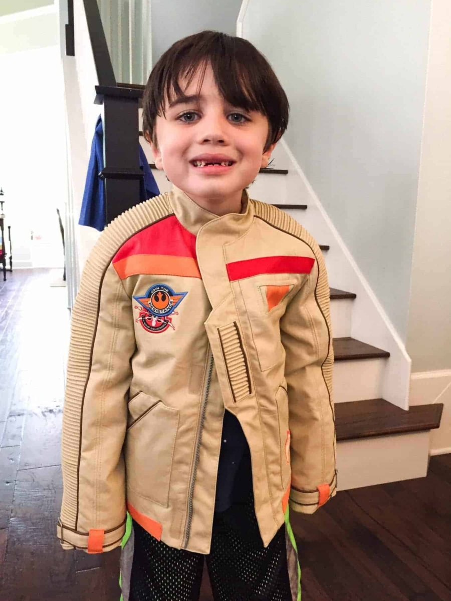 Jacob in Star Wars Jacket