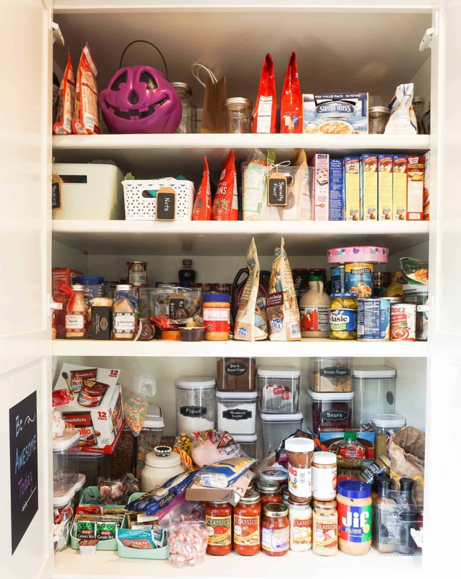 Practical + Cute Pantry Organization with Baskets - Organizing Moms