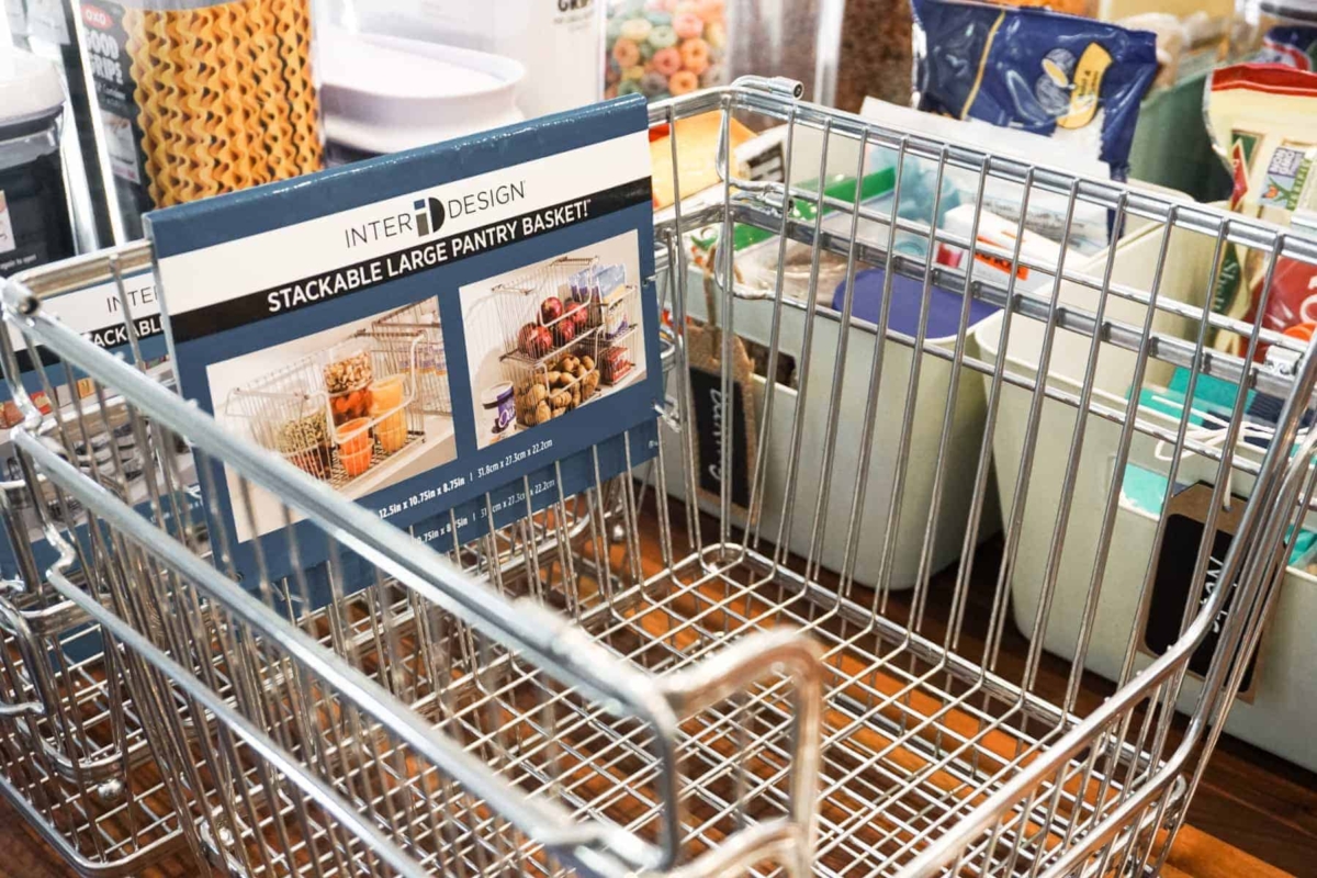 Pantry Stacking Wire Basket Storage