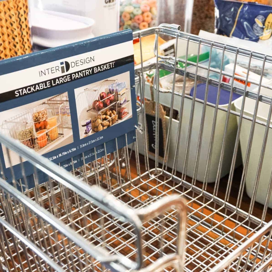 Pantry Stacking Wire Basket Storage