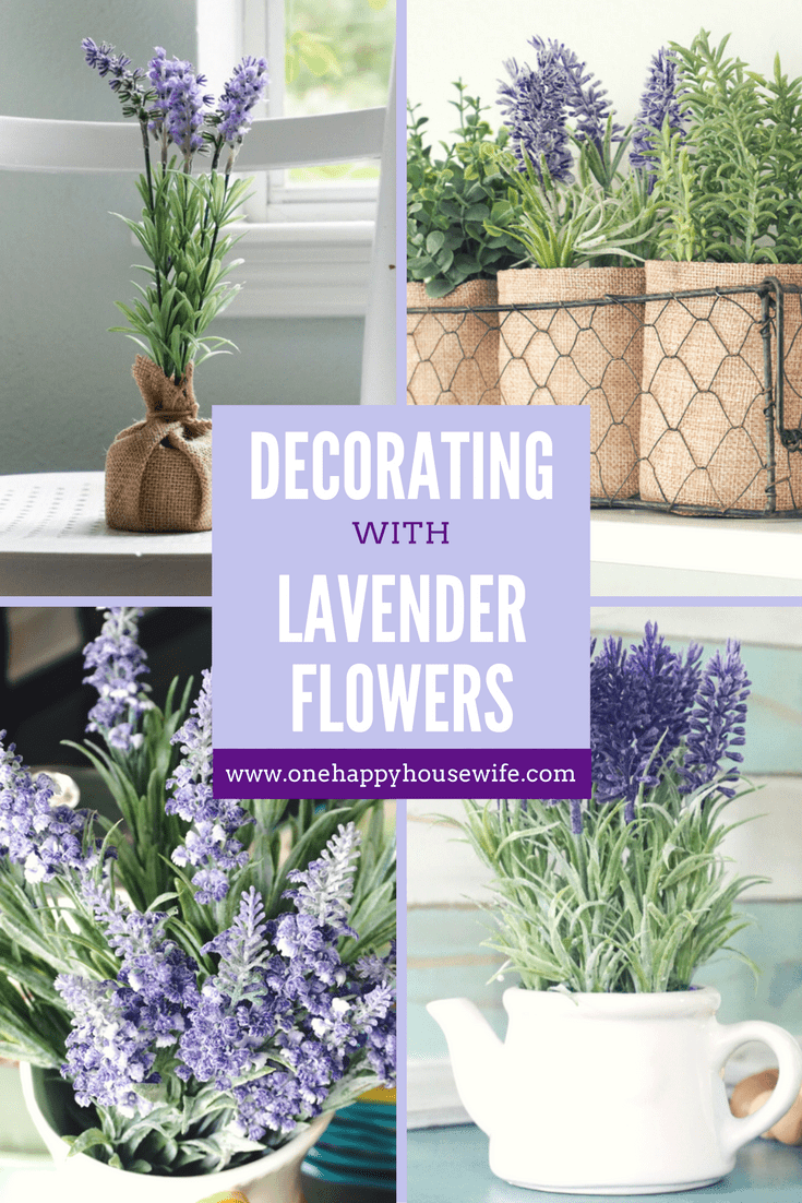 Decorating with lavender flowers.