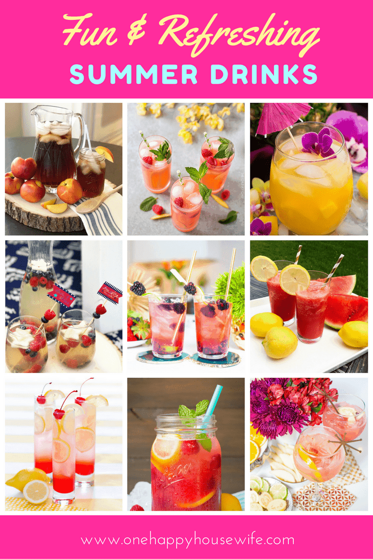 Recipes for fun and refreshing summer drinks
