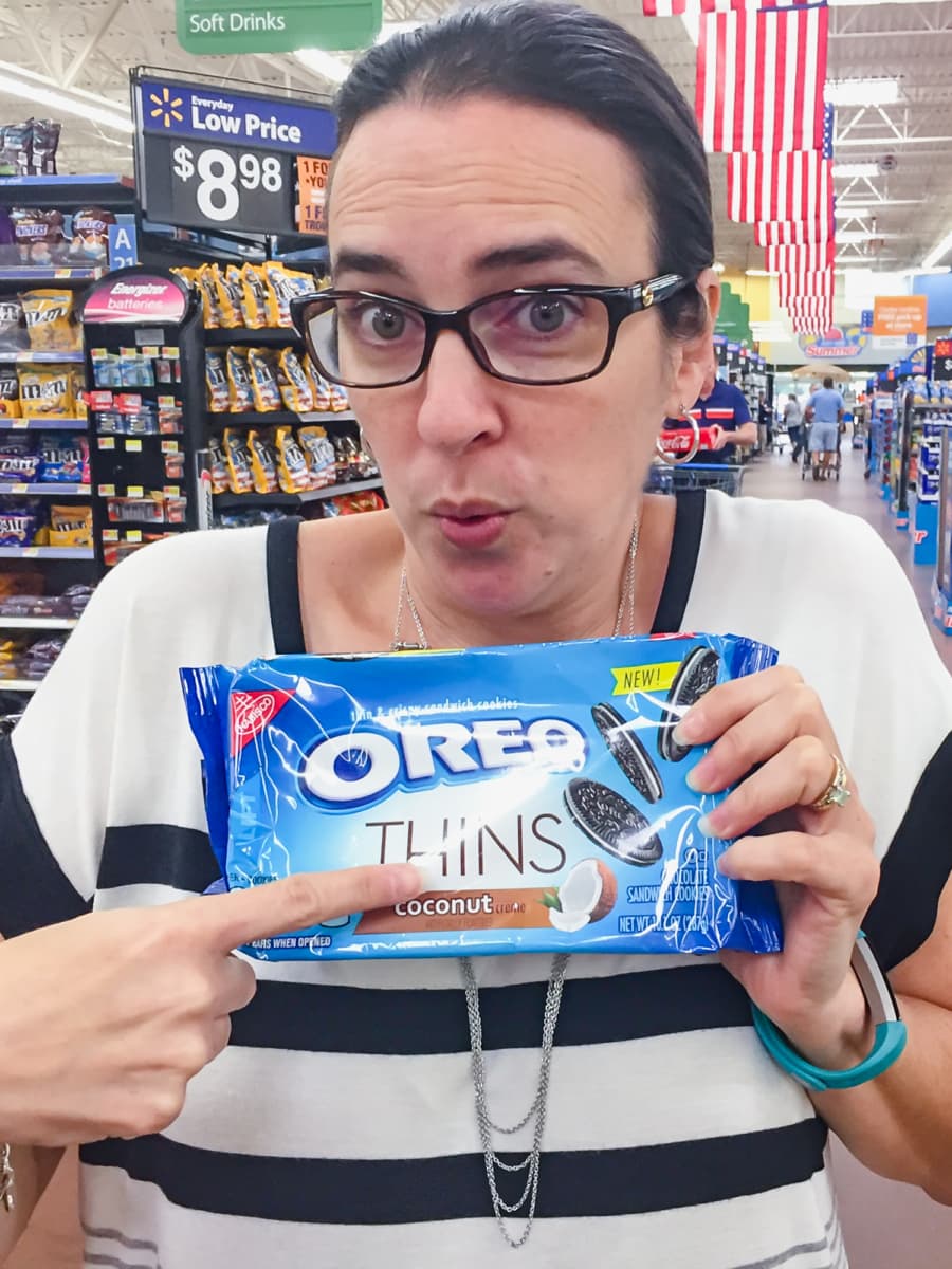 valerie holding coconut oreo thins