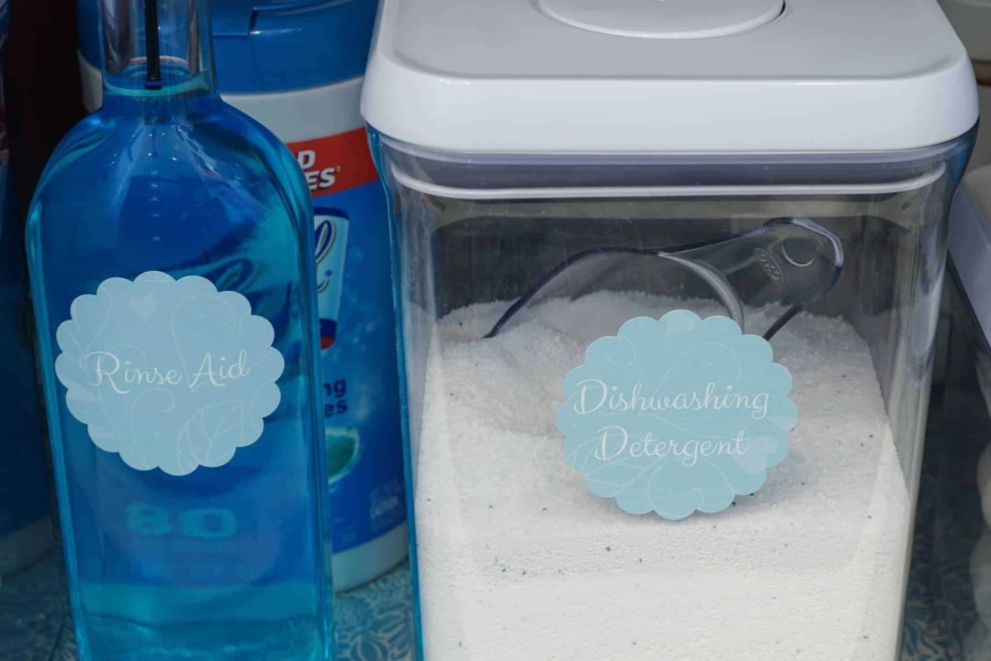 Under the cabinet sink organization.