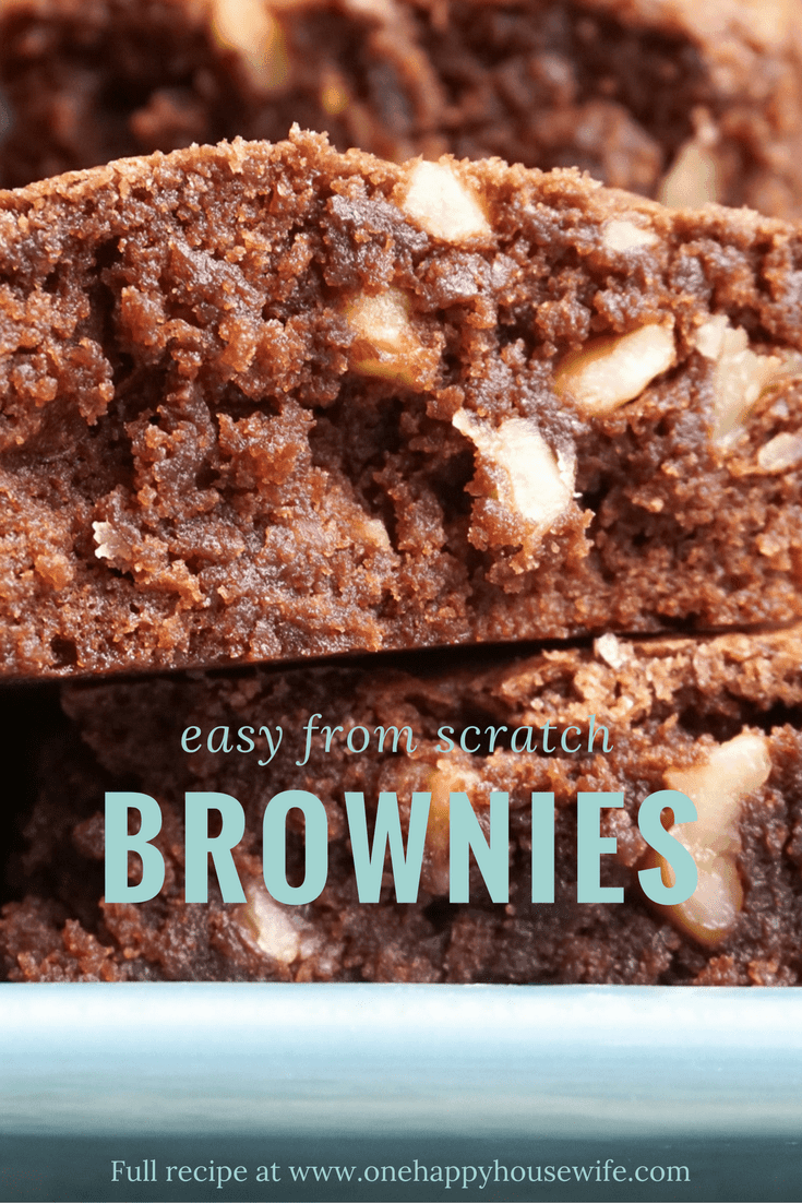 These easy from scratch brownies could very well be the best brownies in the world!