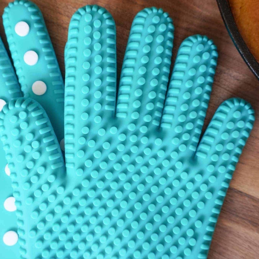 Aqua Oven Mitts