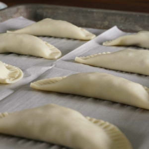 Beef and potato empanadas ready to bake