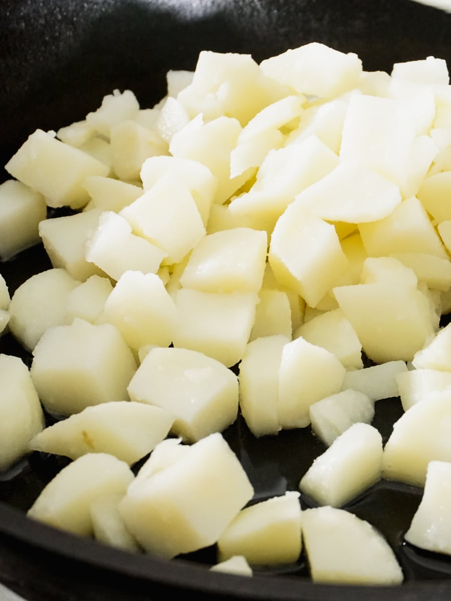 a bowl of diced simply potatoes