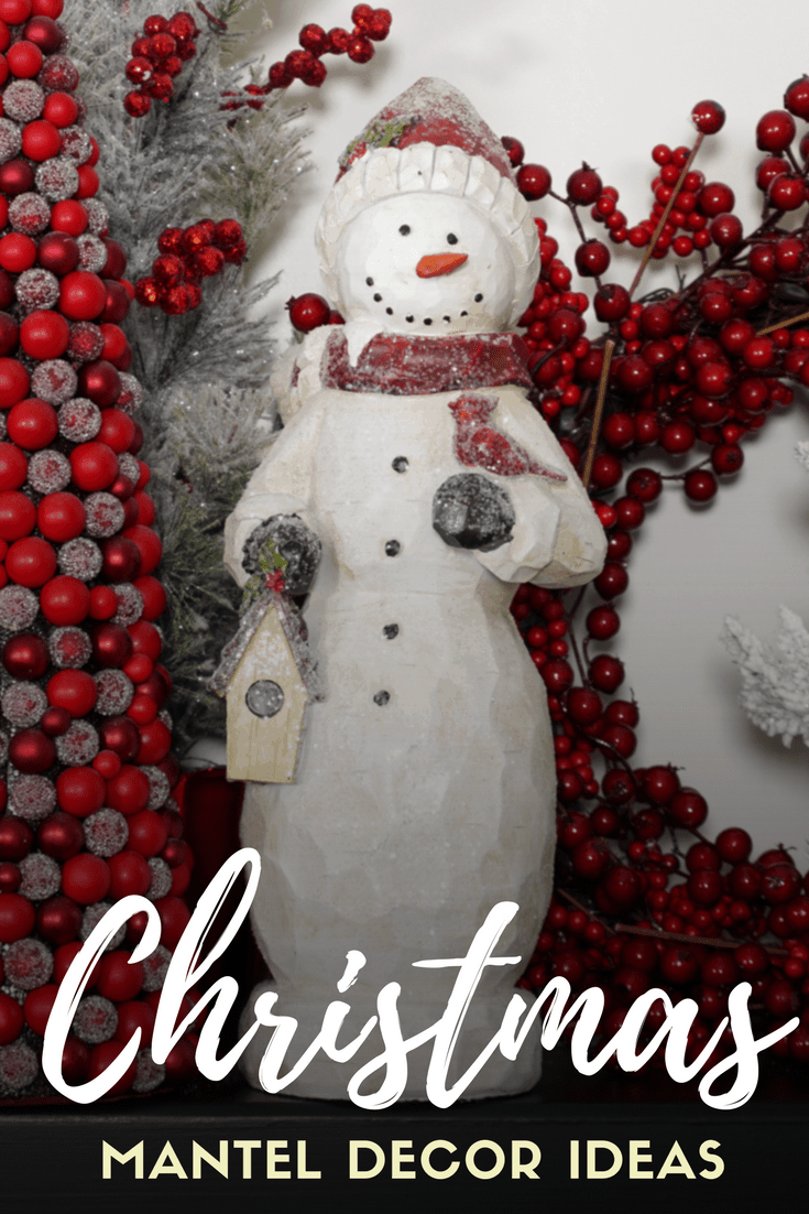 decorating a christmas mantel