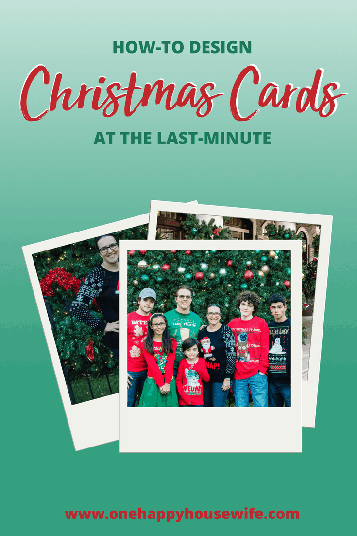 how to design christmas cards at the last minute
