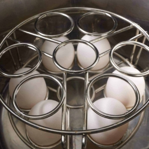 Stackable Egg Steamer Rack for the Instant Pot with easy egg peel