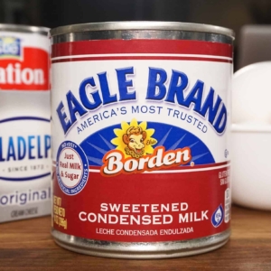 a can of sweetened condensed milk