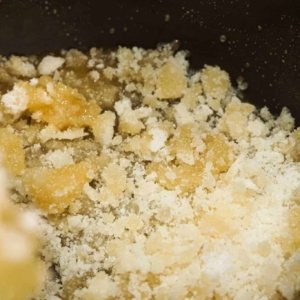 close up of flan ingredients cooking