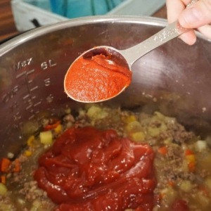 sloppy joe recipe tomato past