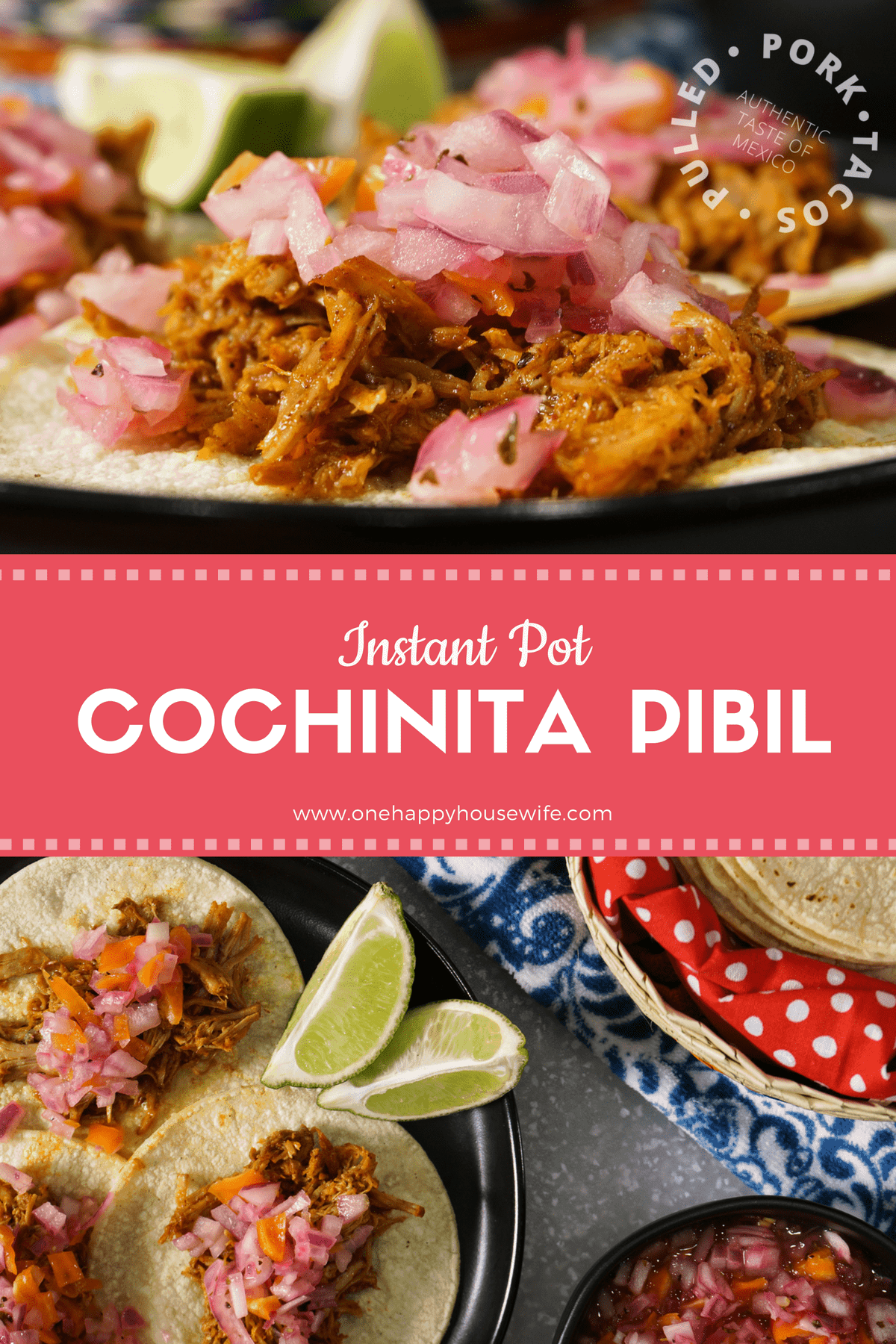 chochinita pibil instant pot pulled pork tacos