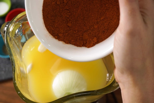 add annatto, cinnamon and cumin for making cochinita pibil in the instant pot