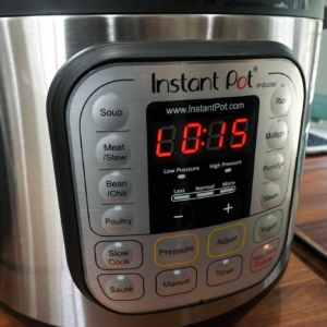 a 15 minute natural pressure release is required when cooking eye of round roast in the instant pot