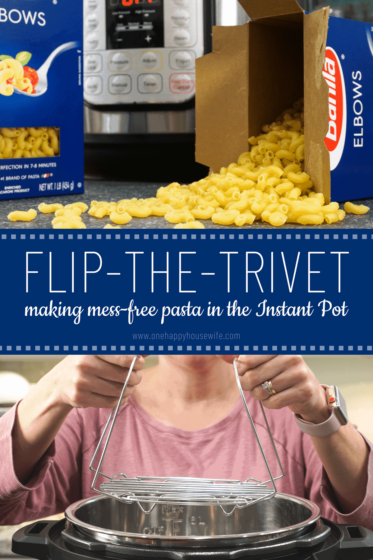 flip the trivet mess free pasta method instant pot