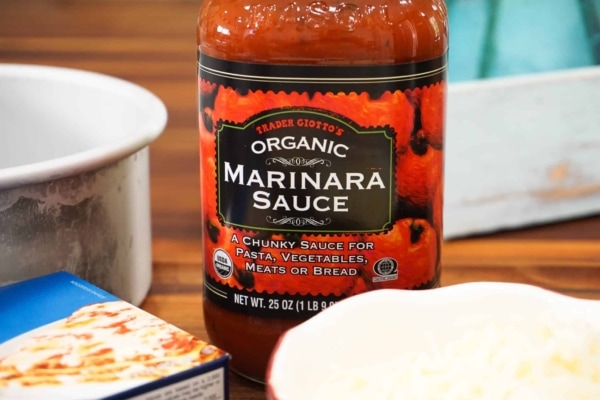 making instant pot lasagna with trader joes marinara sauce