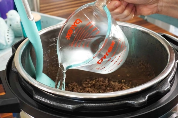 making lasagna meat sauce instant pot