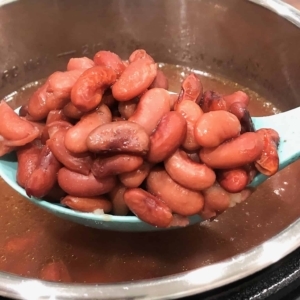 power soaked red kidney beans after soaking in the instant pot