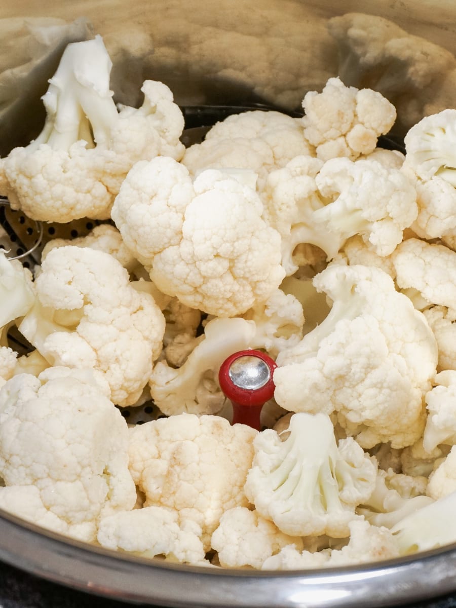 instant pot steamed cauliflower