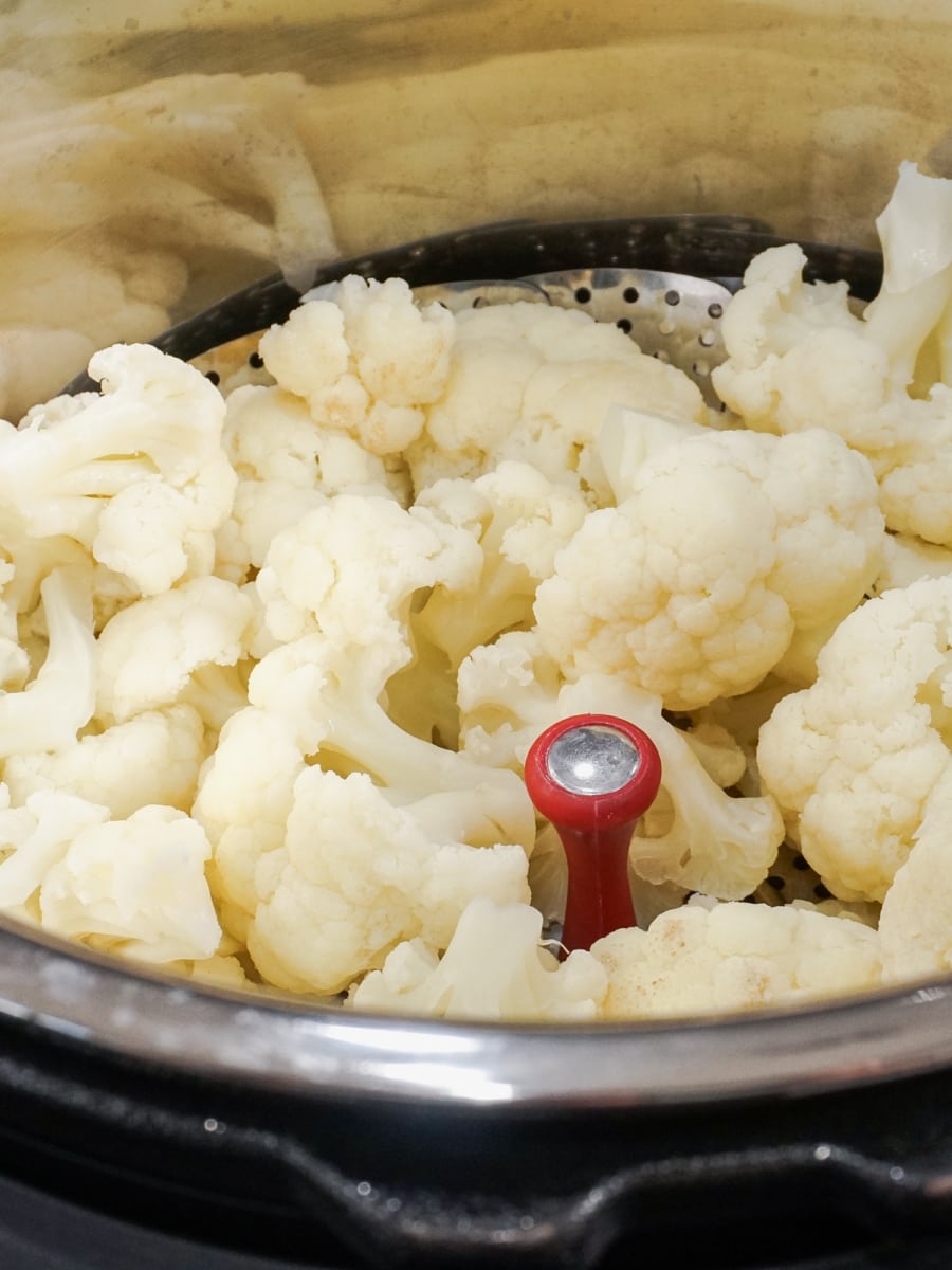 steamed cauliflower in the instant pot