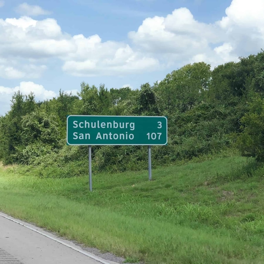 stopping in schulenburg between houston and san antonio