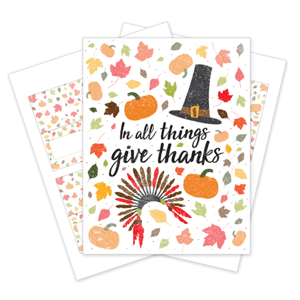 thanksgiving printable mini pack