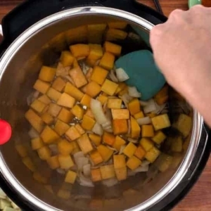 sautéing butternut squash in the instant pot