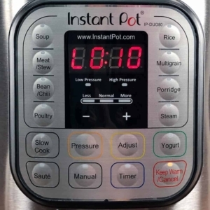 a ten minute natural pressure release in the instant pot