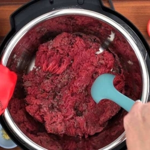 sauteing ground sirloin in the instant pot