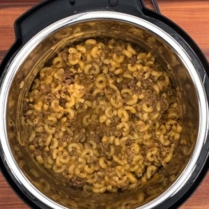 instant pot cheeseburger mac