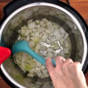 sautéing onion in the instant pot