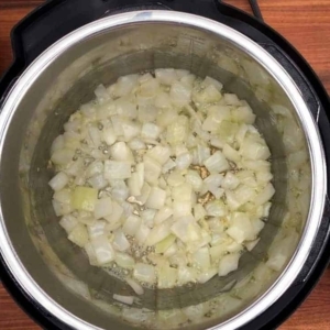 sautéing onion and garlic in the instant pot