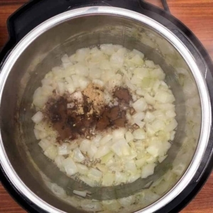 adding spices to the instant pot