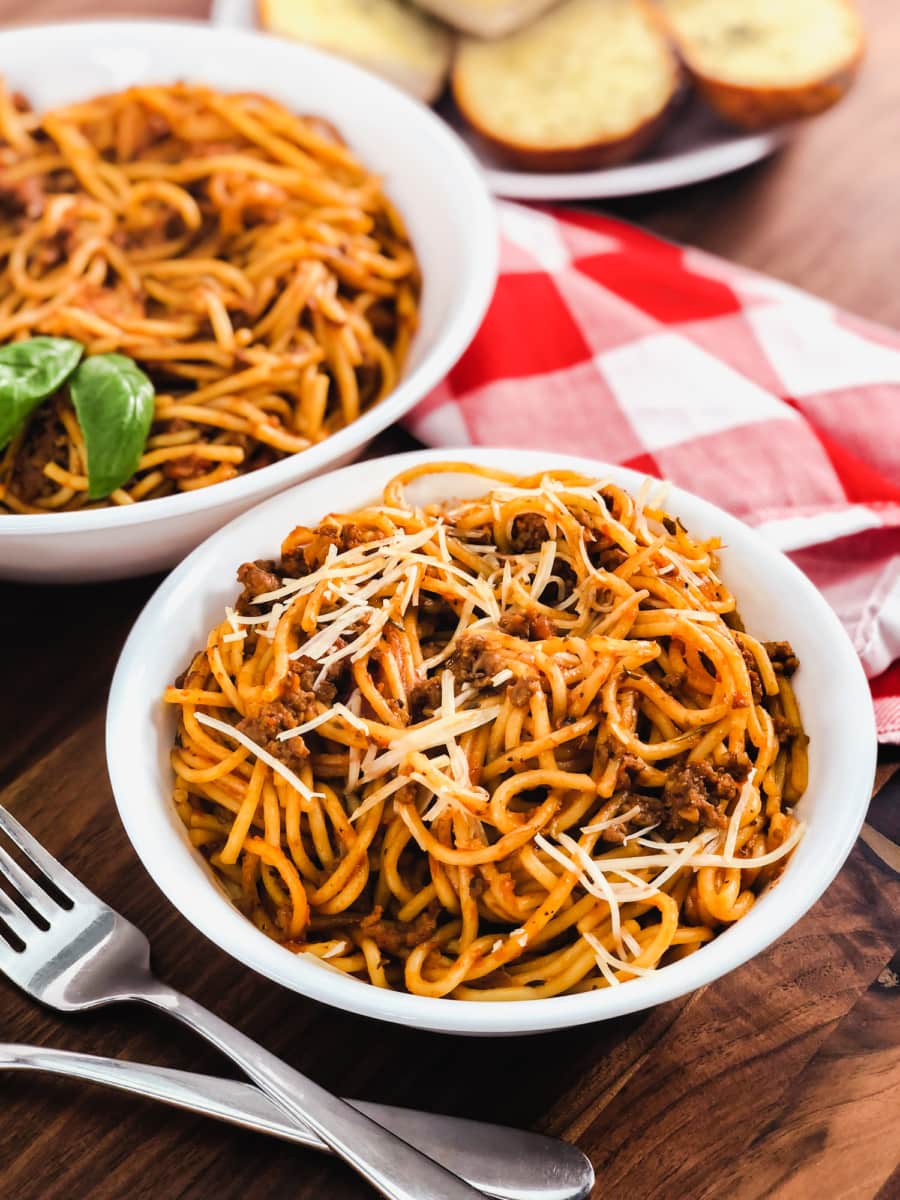 instant pot spaghetti and meat sauce