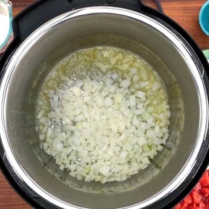 sauteeing onions in the instant pot