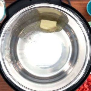 adding butter to the instant pot