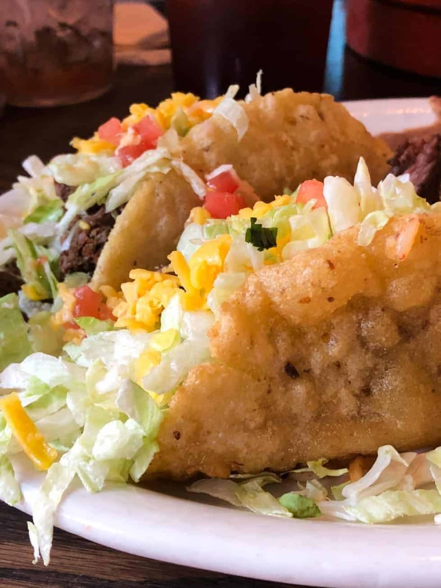 puffy tacos at alamo cafe san antonio