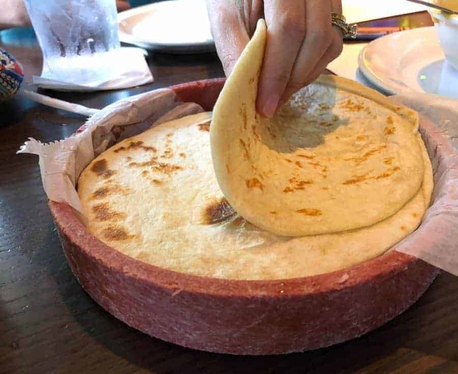 fresh tortillas at alamo cafe san antonio