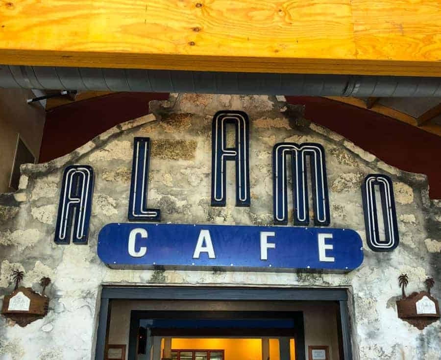 the entrance of alamo cafe san antonio